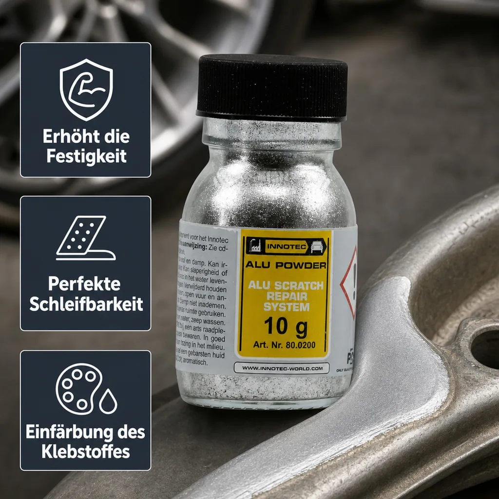 INNOTEC Alu Powder 10 g Dose Mischkomponente Aluminiumpigmentpaste