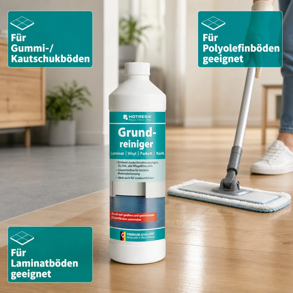 HOTREGA Grundreiniger Laminat/Parkett/Kork/Vinyl 1 Liter