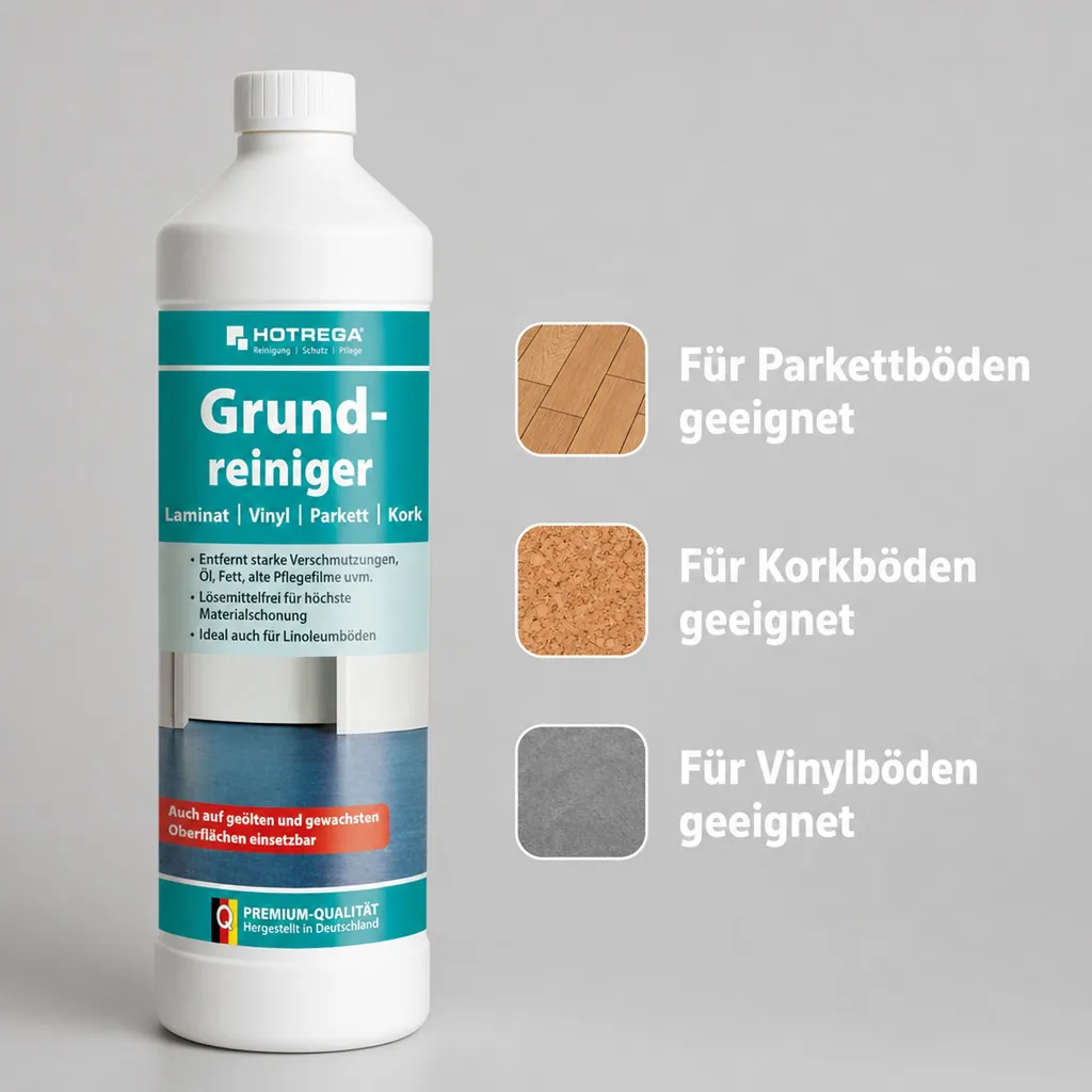 HOTREGA Grundreiniger Laminat/Parkett/Kork/Vinyl 1 Liter
