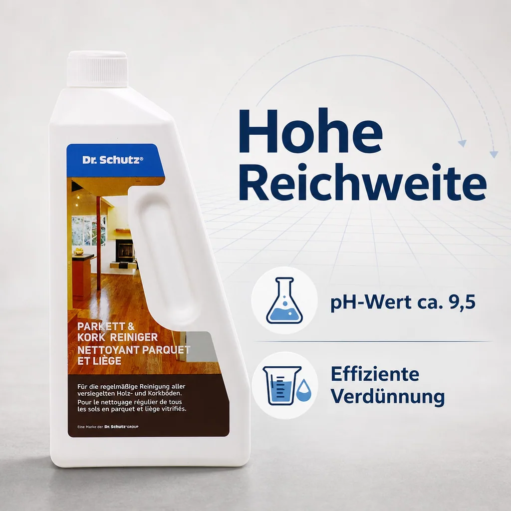DR. SCHUTZ Parkett & Kork Reiniger 750ml für ca. 750m²