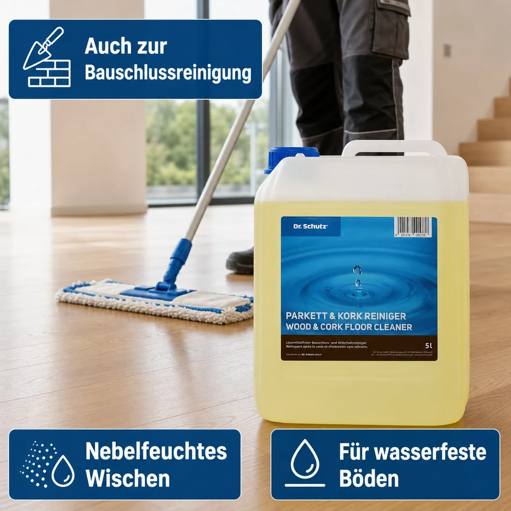 DR. SCHUTZ Parkett & Kork Reiniger 5 Liter für ca. 5000m²