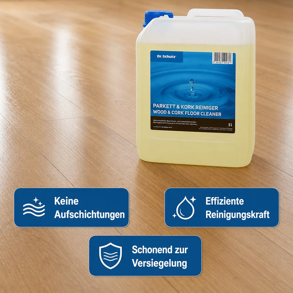 DR. SCHUTZ Parkett & Kork Reiniger 5 Liter für ca. 5000m²