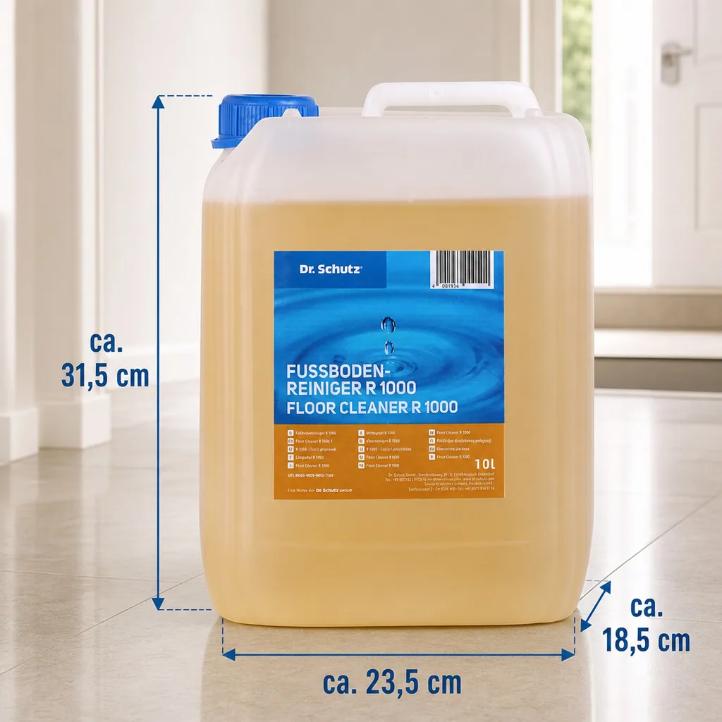 DR. SCHUTZ Fußbodenreiniger R 1000 10 Liter Wischpflege für 10000m²