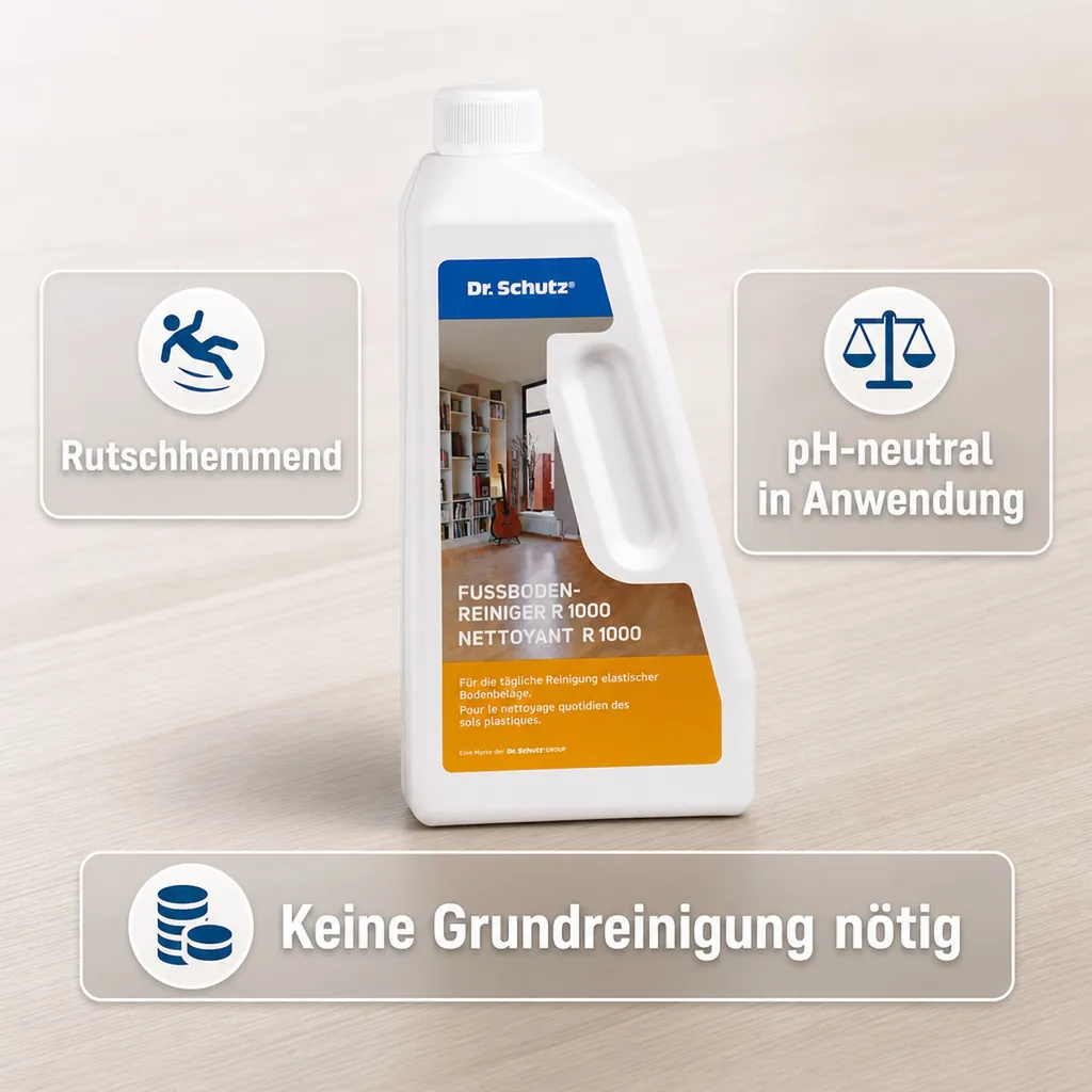 DR. SCHUTZ Fußbodenreiniger R 1000 750ml Wischpflege für 750m²