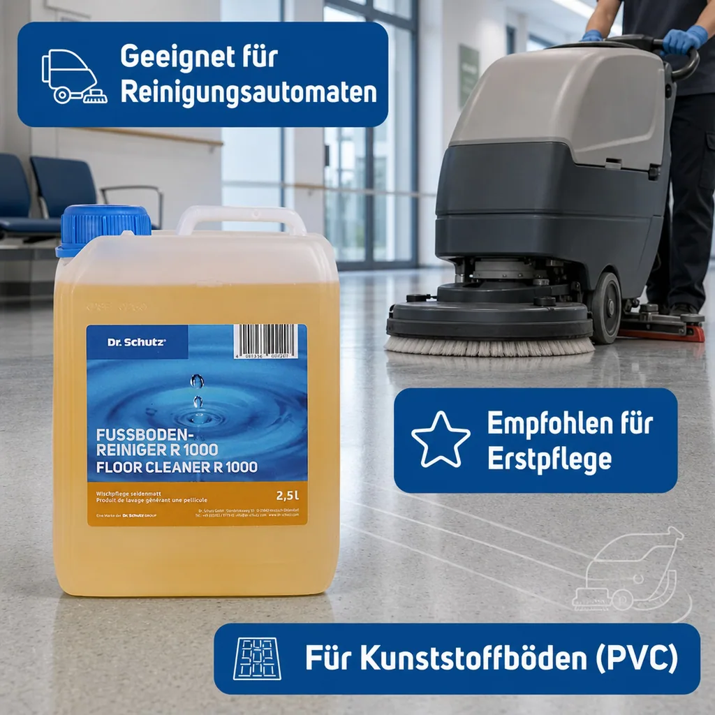 DR. SCHUTZ Fußbodenreiniger R 1000 2,5 Liter Wischpflege für 2500m²
