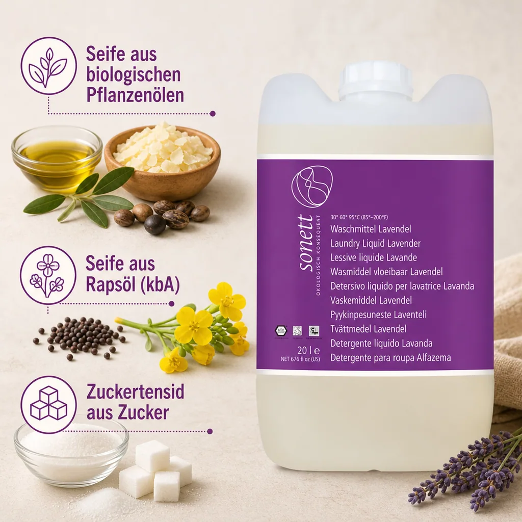 SONETT Waschmittel flüssig Lavendel 20 Liter