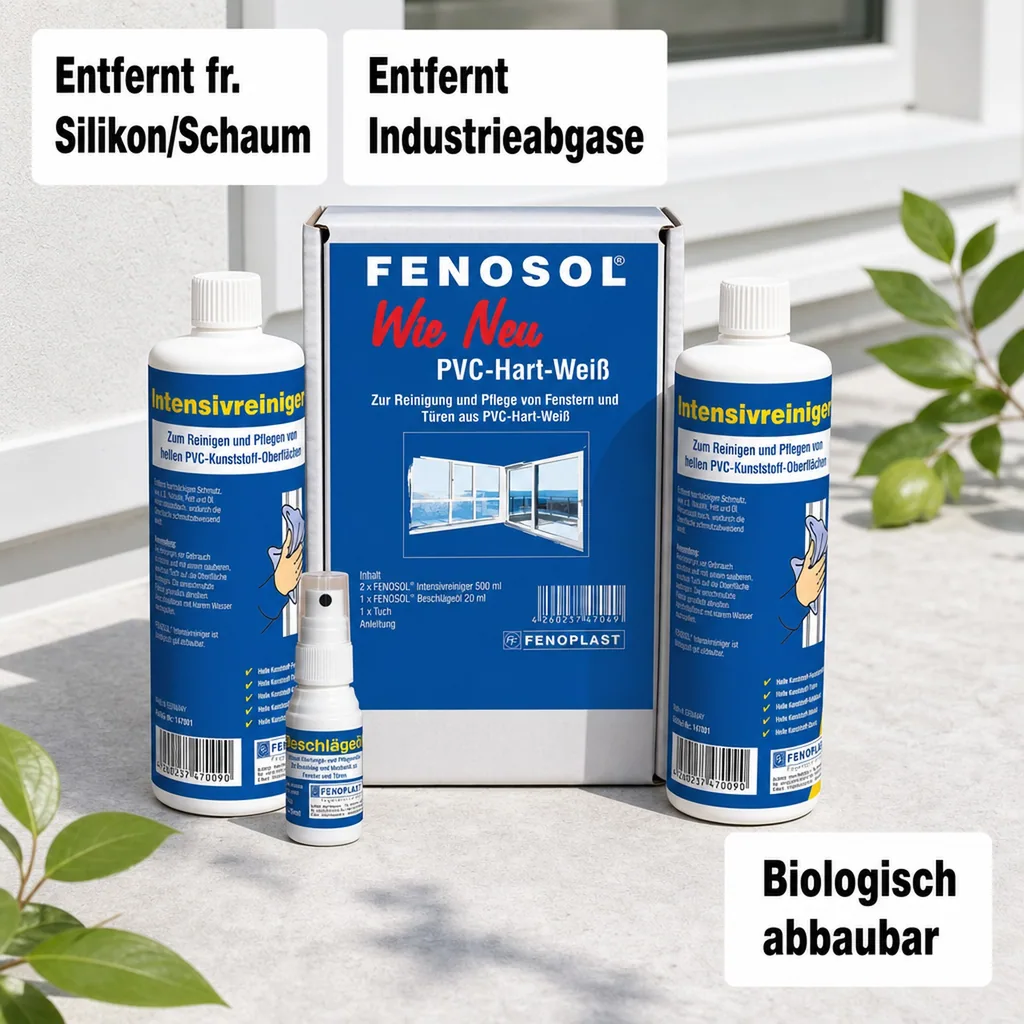 FENOPLAST Fenosol WIE NEU PVC Hart weiß Fensterpflegeset