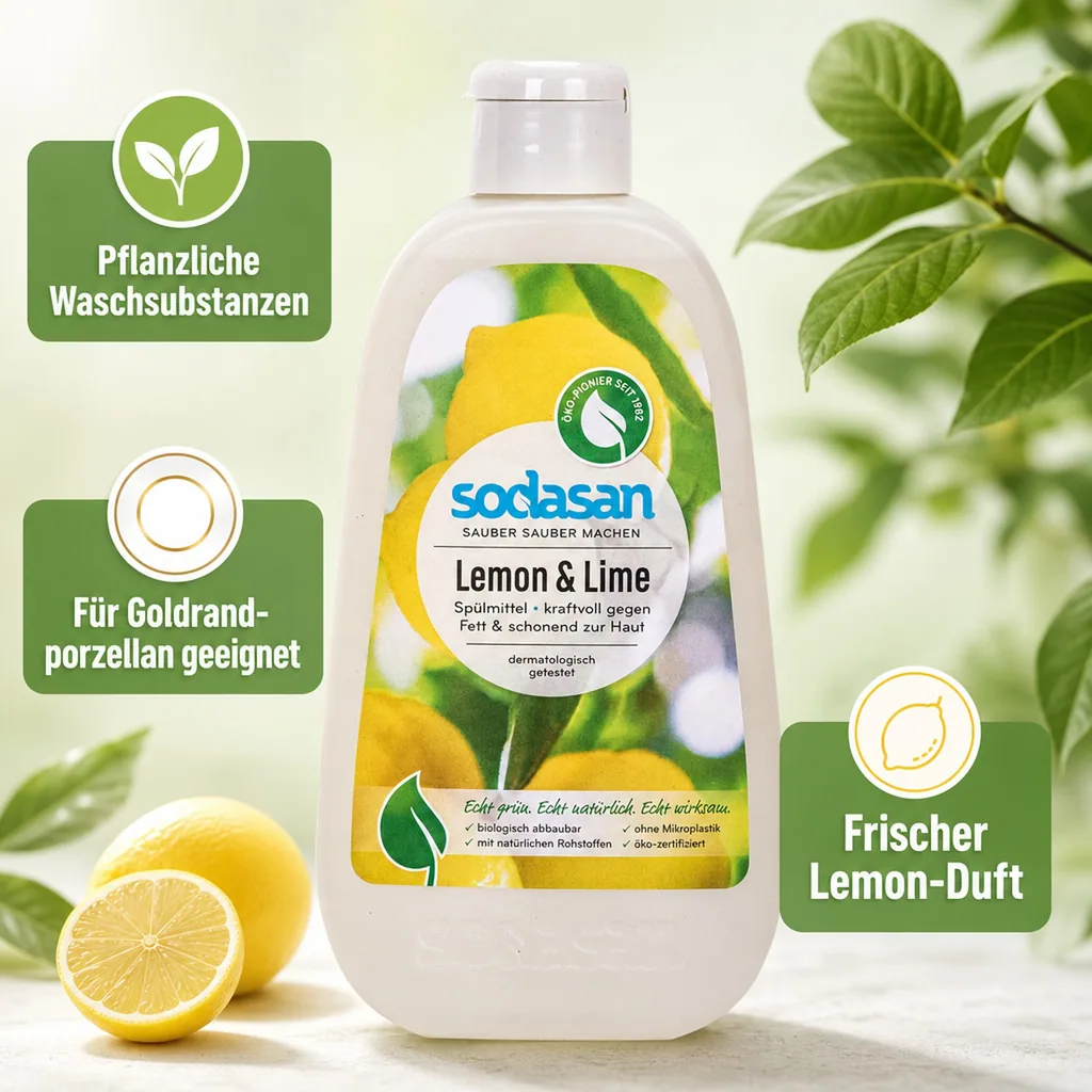 SODASAN Spülmittel Lemon & Lime 500ml