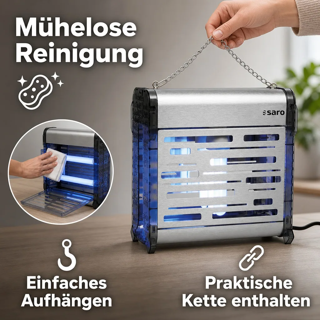 Insektenvernichter, Mückenlampe, Insektenlampe - GLUE 40 - Leistungsstarke Mückenlampe für eine insektenfreie Umgebung