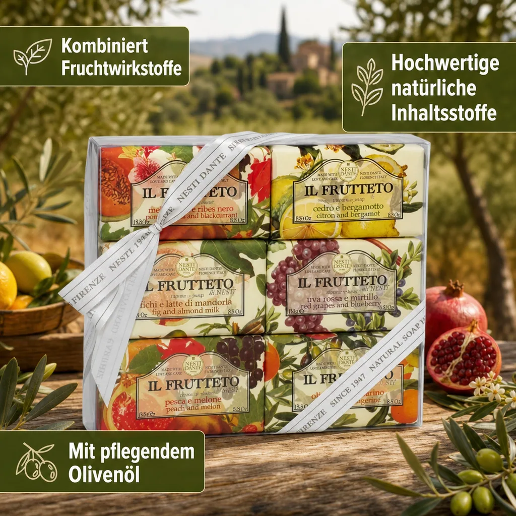 NESTI DANTE Il Frutteto Soap SET 6 x 150 g
