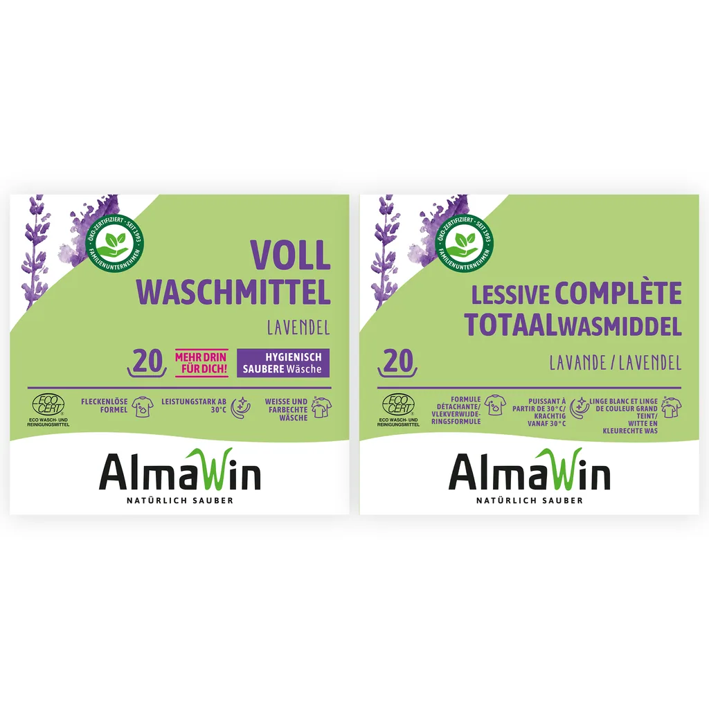ALMAWIN Vollwaschmittel 1080g 19 Waschgänge