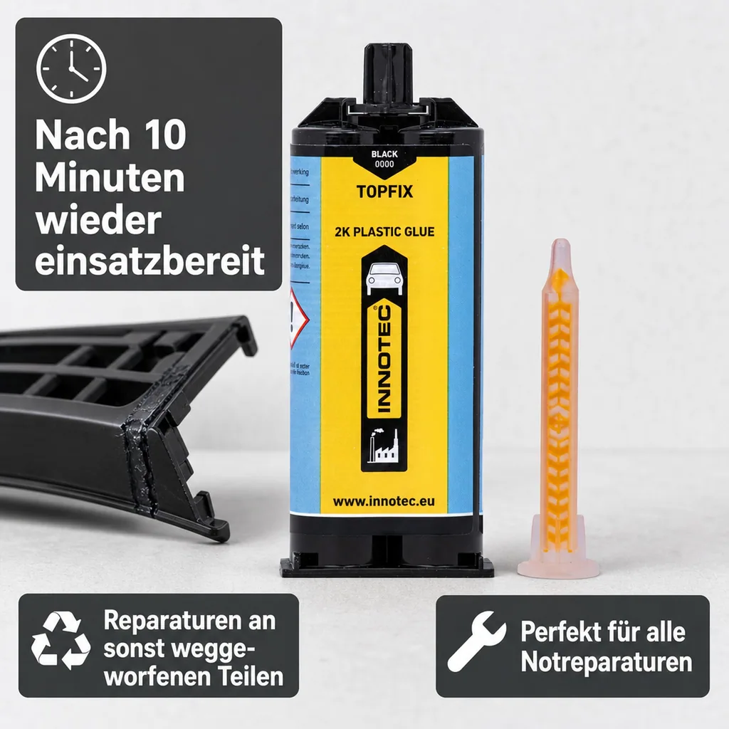 INNOTEC Top Fix 50g schwarz 2K Kleber