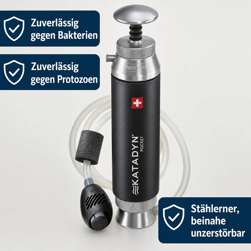 KATADYN Pocket Filter Trinkwasserfilter für unterwegs