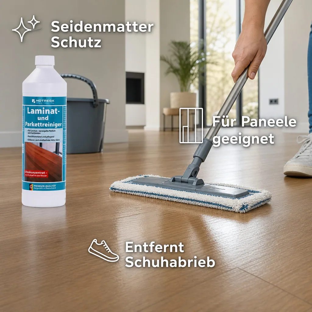 HOTREGA Laminat- und Parkettreiniger 1 Liter Konzentrat