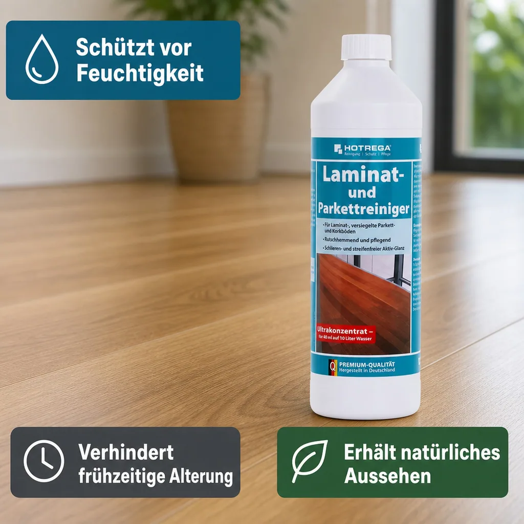 HOTREGA Laminat- und Parkettreiniger 1 Liter Konzentrat