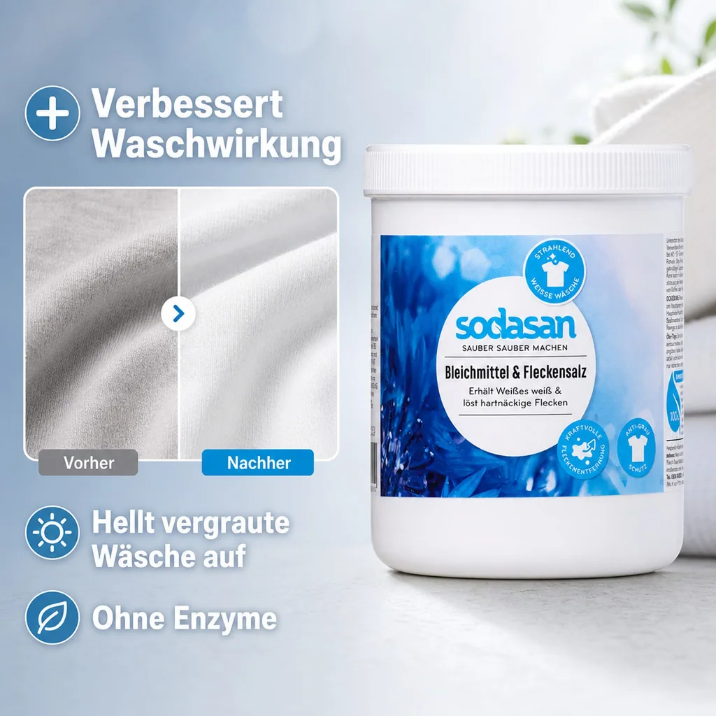 SODASAN Bleichmittel & Fleckensalz 500 g Dose