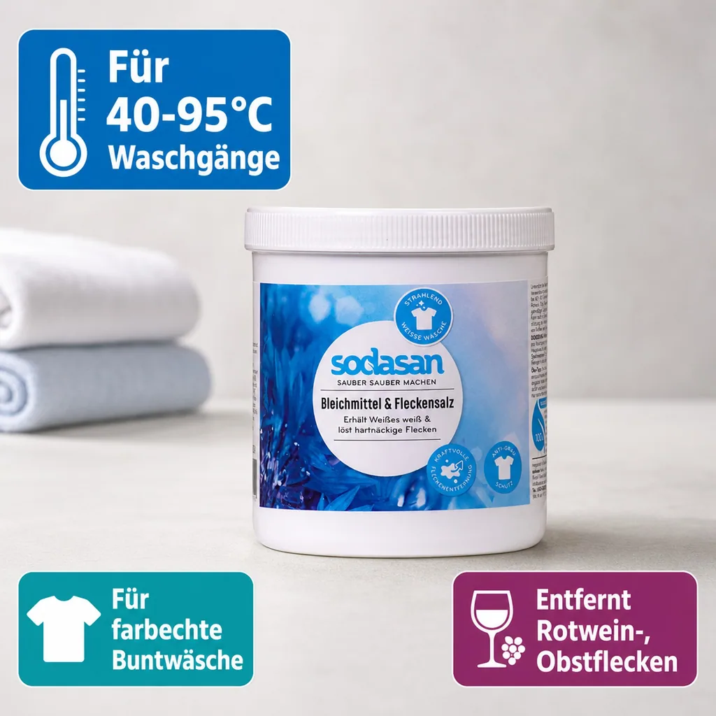 SODASAN Bleichmittel & Fleckensalz 500 g Dose