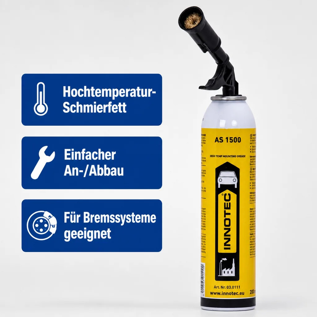 INNOTEC AS 1500 Schmierfett 200 ml inkl. Aufsatz mit Pinsel Winkelstück