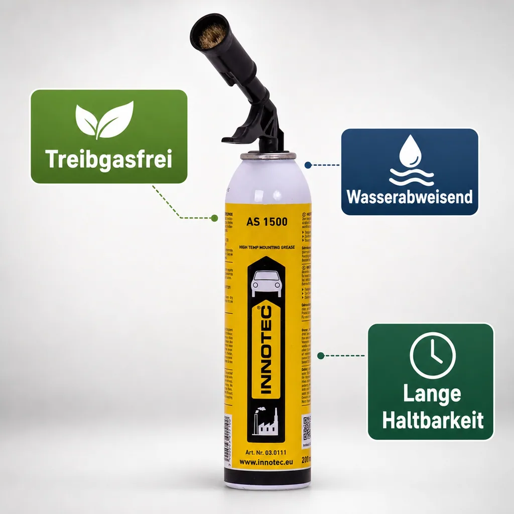 INNOTEC AS 1500 Schmierfett 200 ml inkl. Aufsatz mit Pinsel Winkelstück