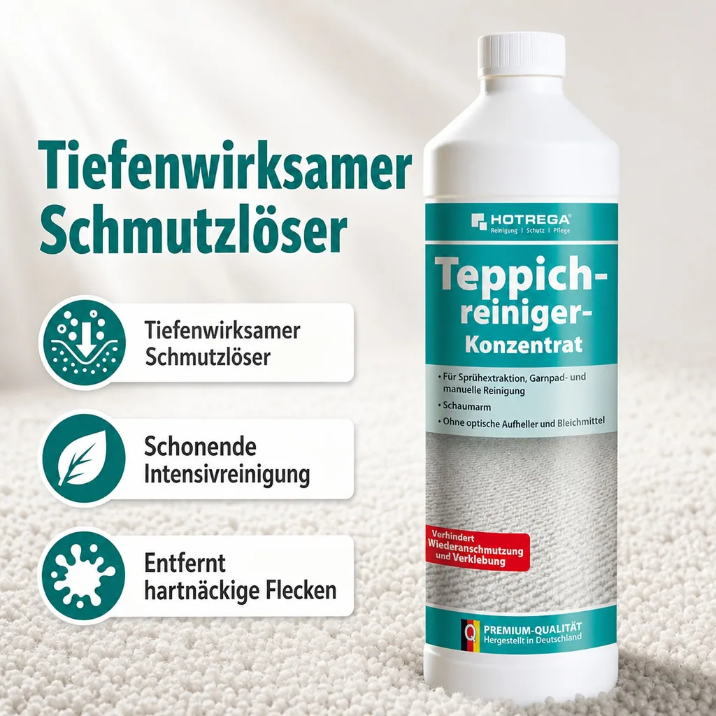 HOTREGA Teppichreiniger 1 Liter Konzentrat