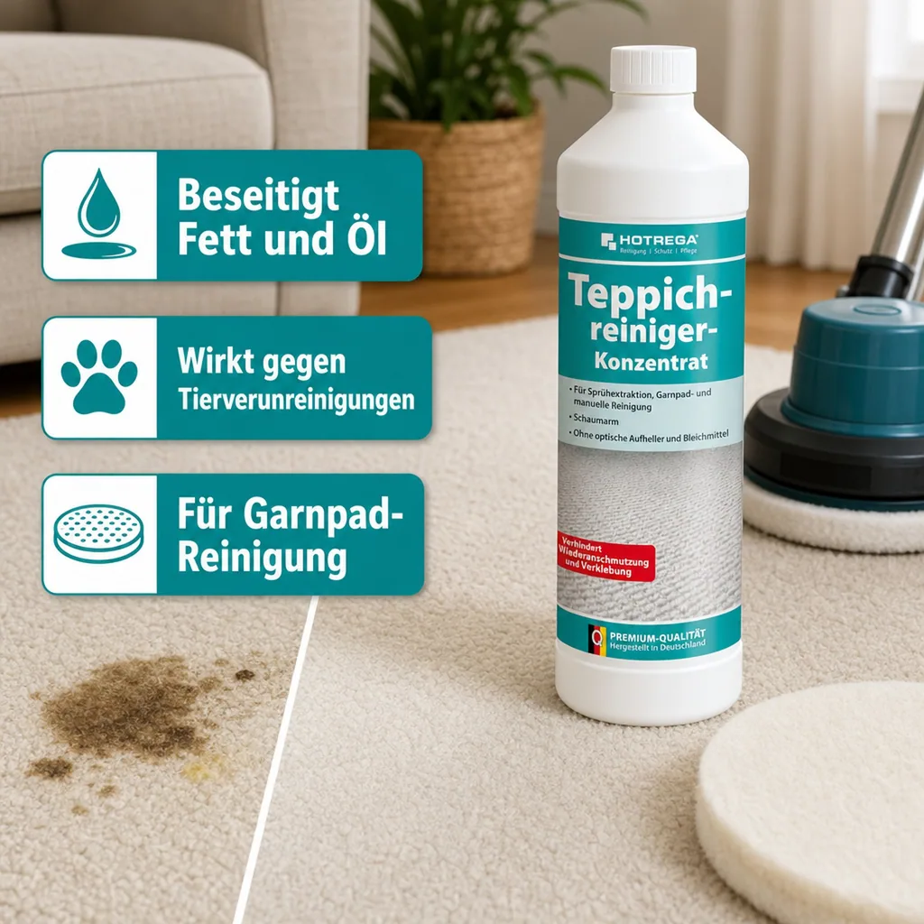 HOTREGA Teppichreiniger 1 Liter Konzentrat