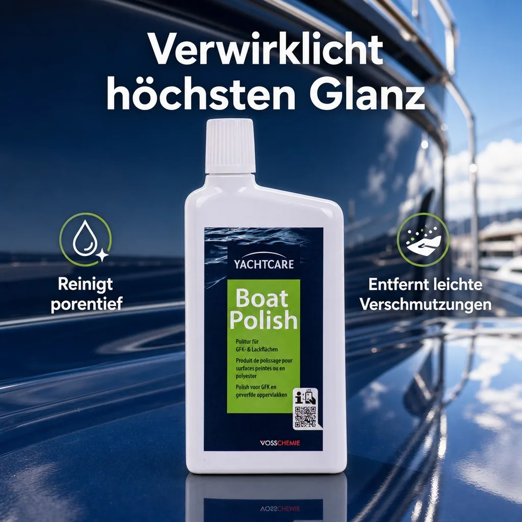 YACHTCARE Boat Polish 500ml Politur für GfK & Lackflächen