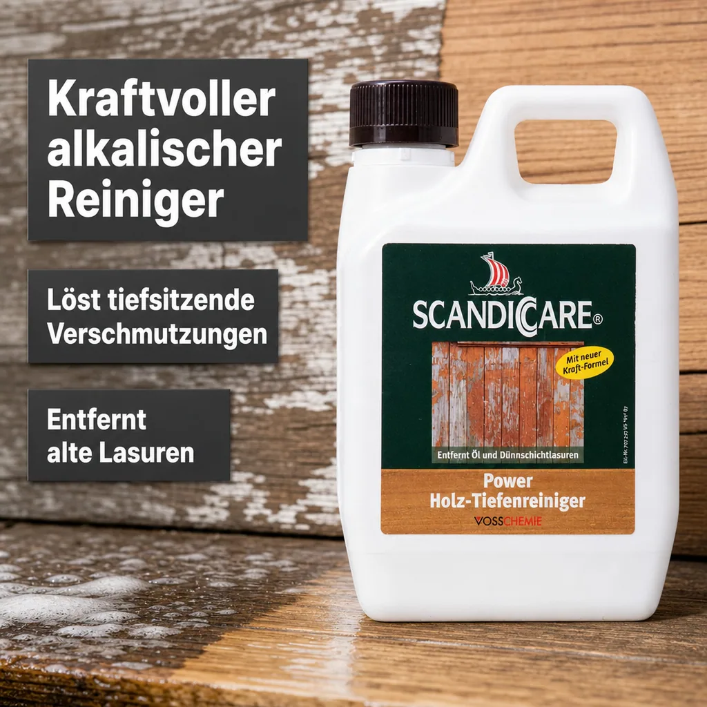 SC SCANDICCARE Power Holz Tiefenreiniger 1 Liter