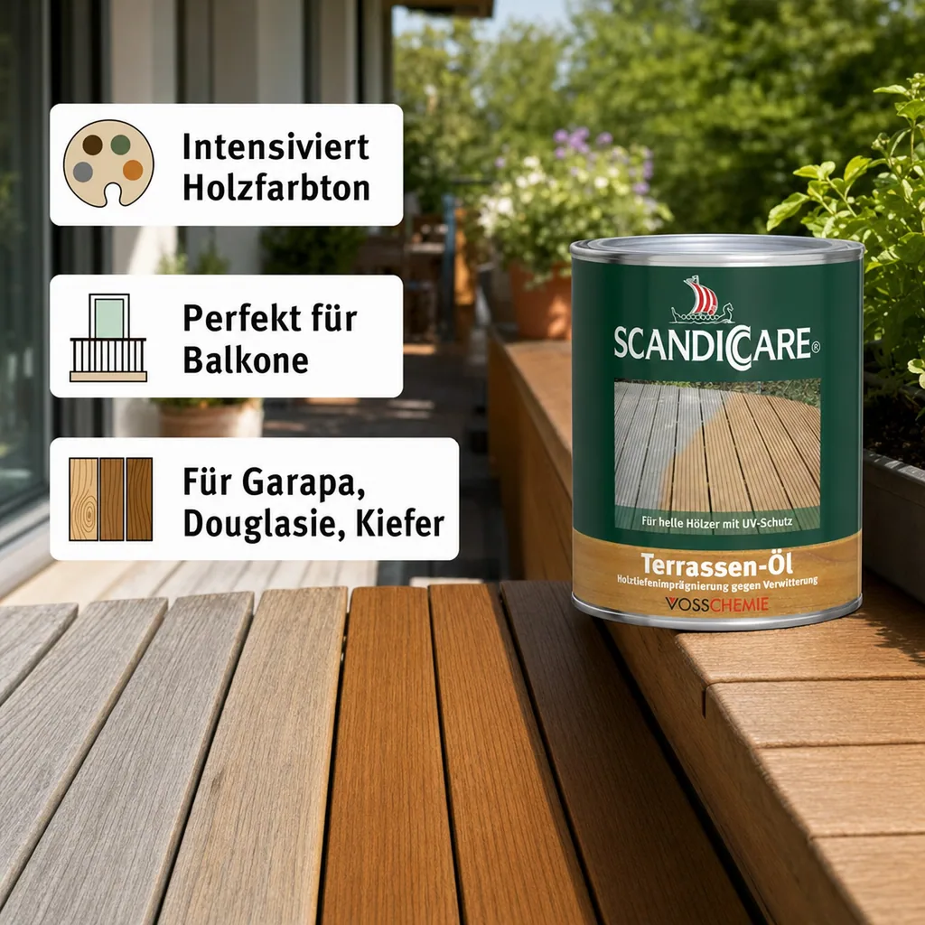 SC SCANDICCARE Terrassenöl hell+ 1 Liter