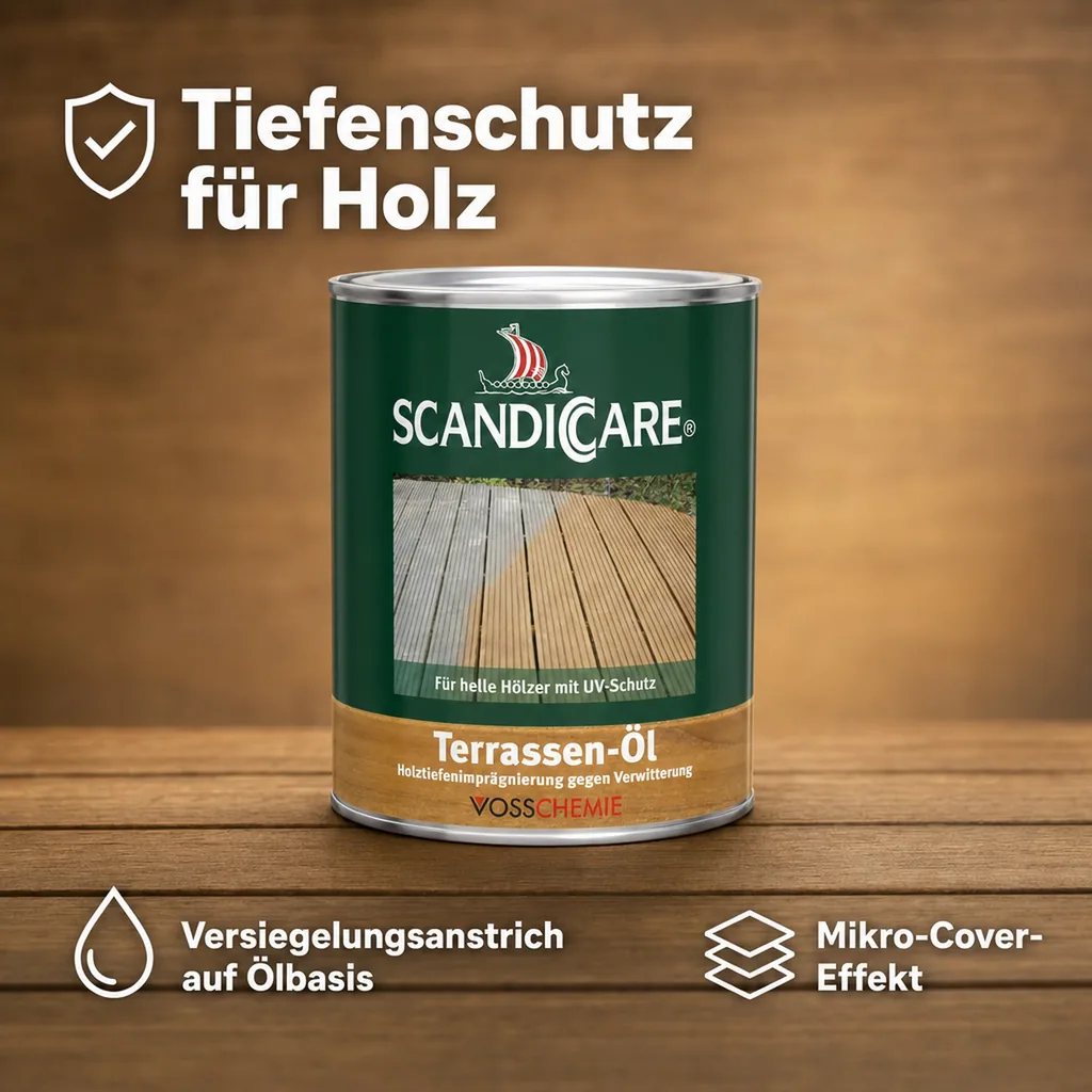 SC SCANDICCARE Terrassenöl hell+ 1 Liter