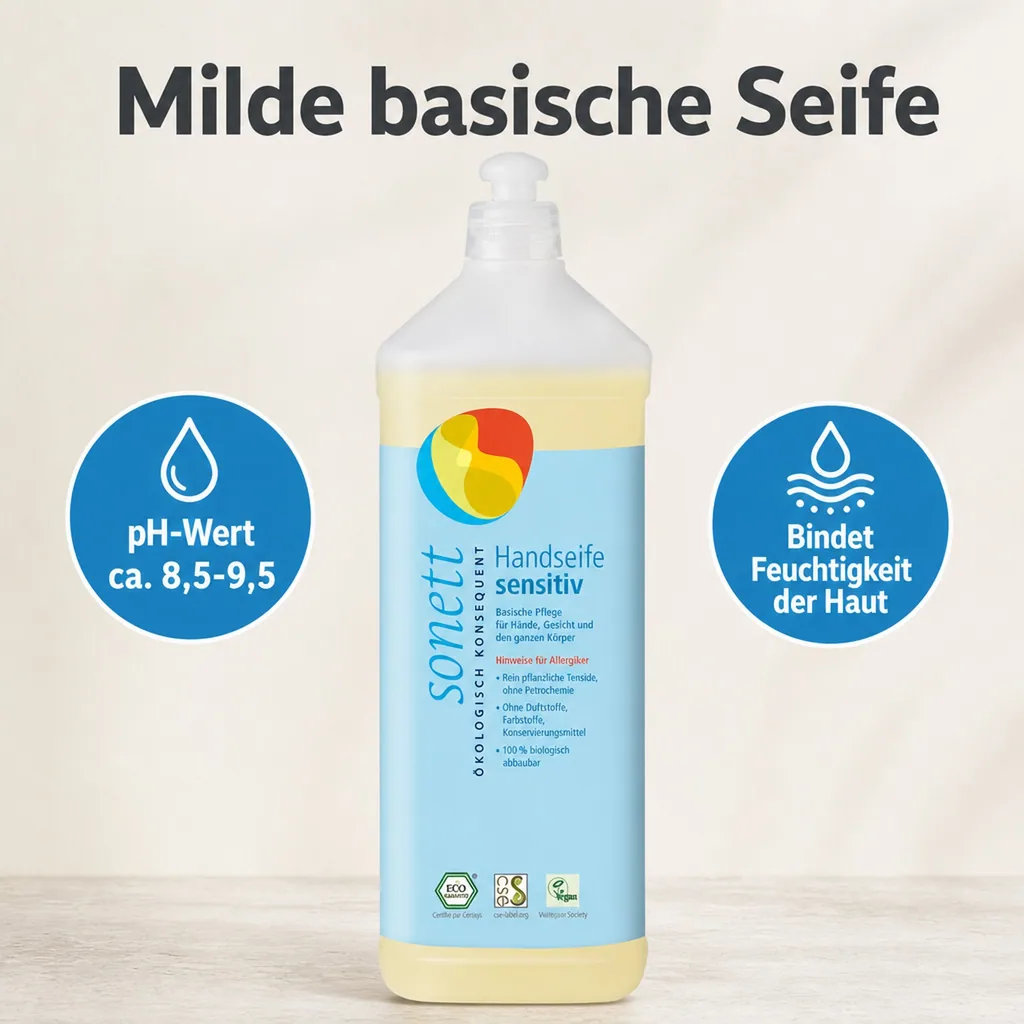 SONETT Handseife sensitiv 1 Liter Nachfüllflasche
