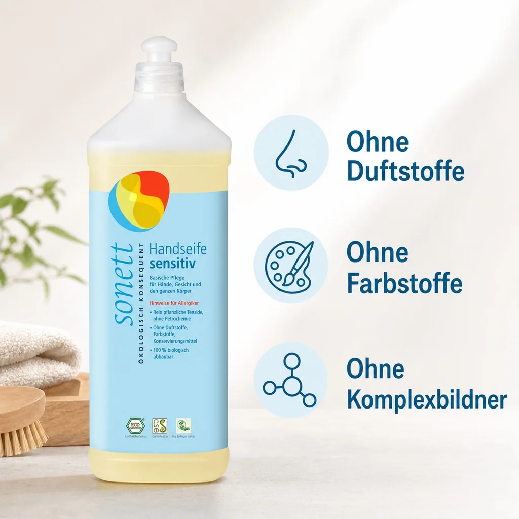 SONETT Handseife sensitiv 1 Liter Nachfüllflasche