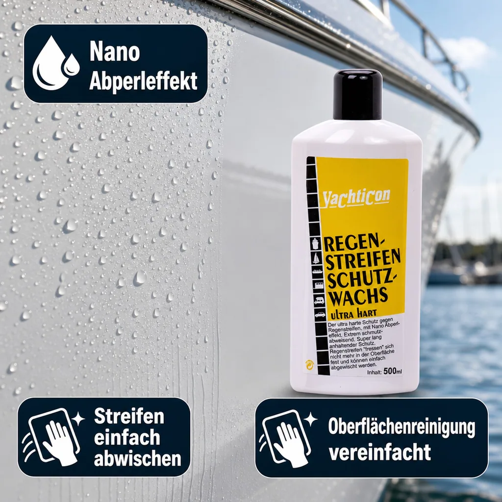YACHTICON Regenstreifen Schutzwachs 500 ml ultra hart