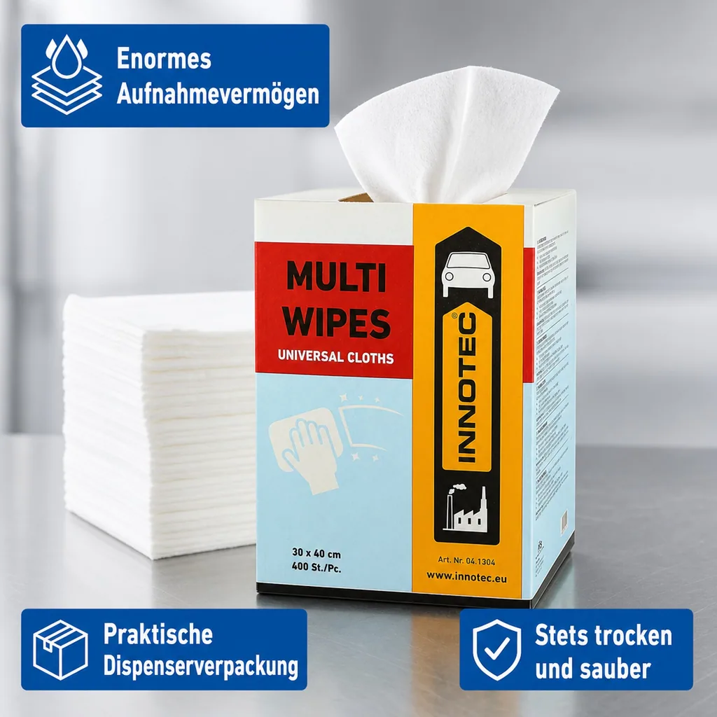 INNOTEC Multi Wipes Poliertücher Inhalt 400 Tücher