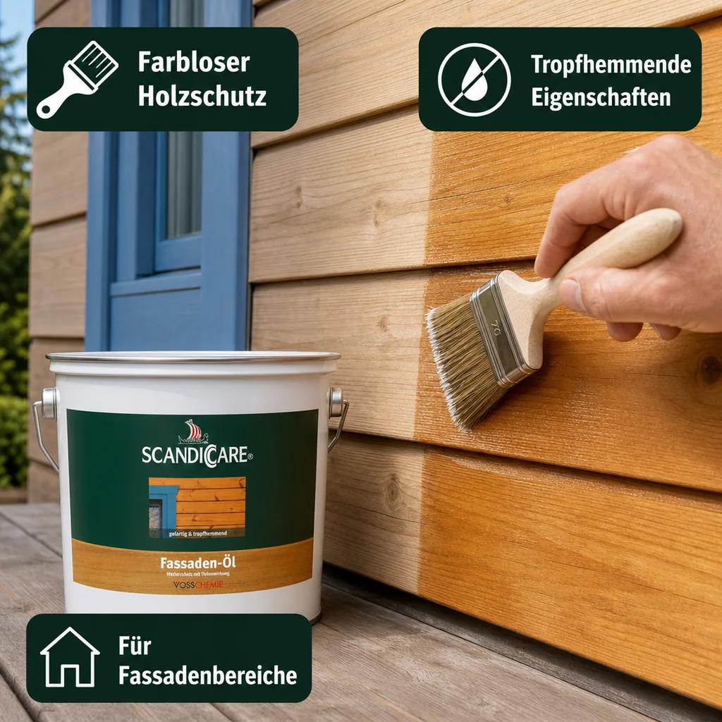 SC SCANDICCARE Fassaden Öl 3 Liter farblos