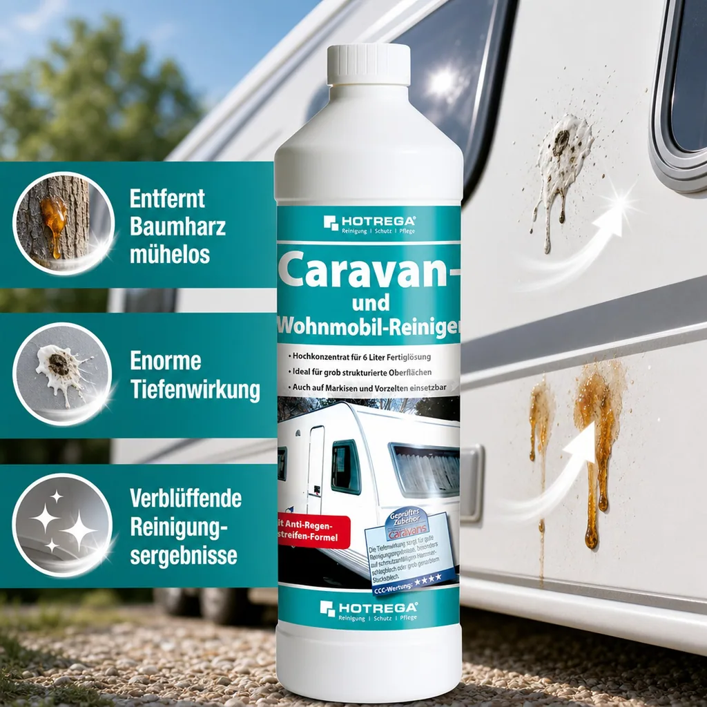 HOTREGA Caravan- und Wohnmobil Reiniger 1 Liter Konzentrat