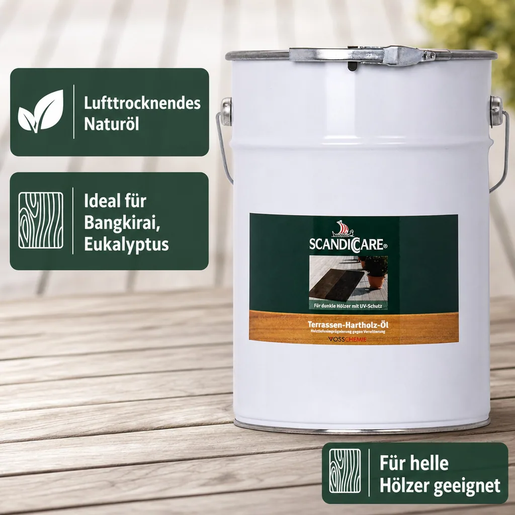 SC SCANDICCARE Terrassen Hartholz Öl 10 Liter