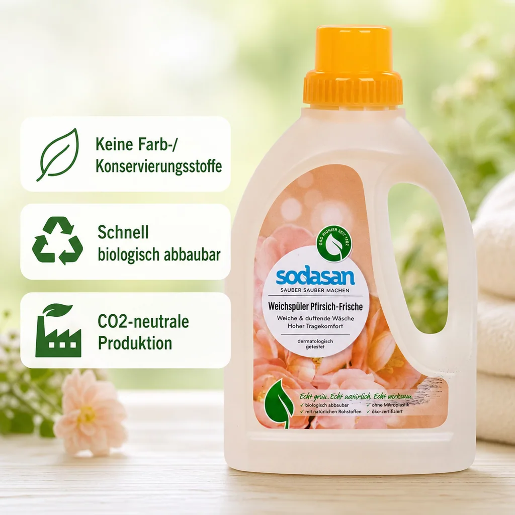 SODASAN Weichspüler Pfirsich Frische 750ml
