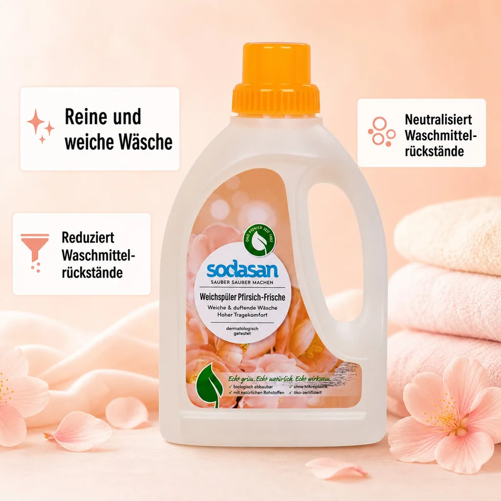 SODASAN Weichspüler Pfirsich Frische 750ml