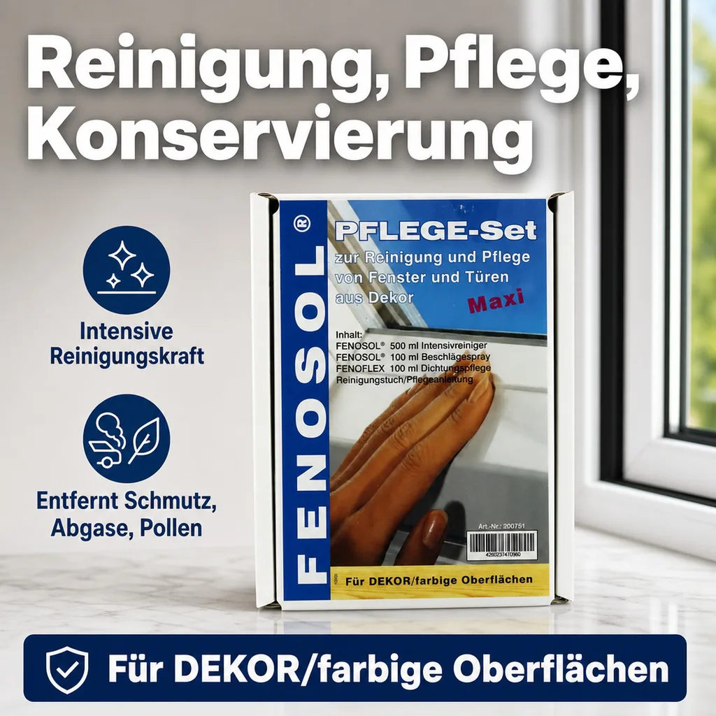 FENOPLAST Fenosol Pflege-Set für farbige Profile MAXI