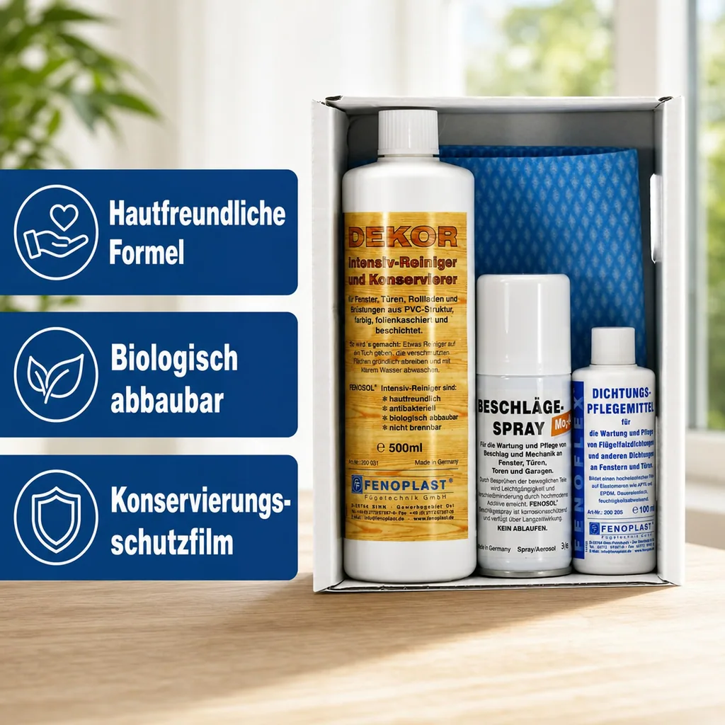 FENOPLAST Fenosol Pflege-Set für farbige Profile MAXI