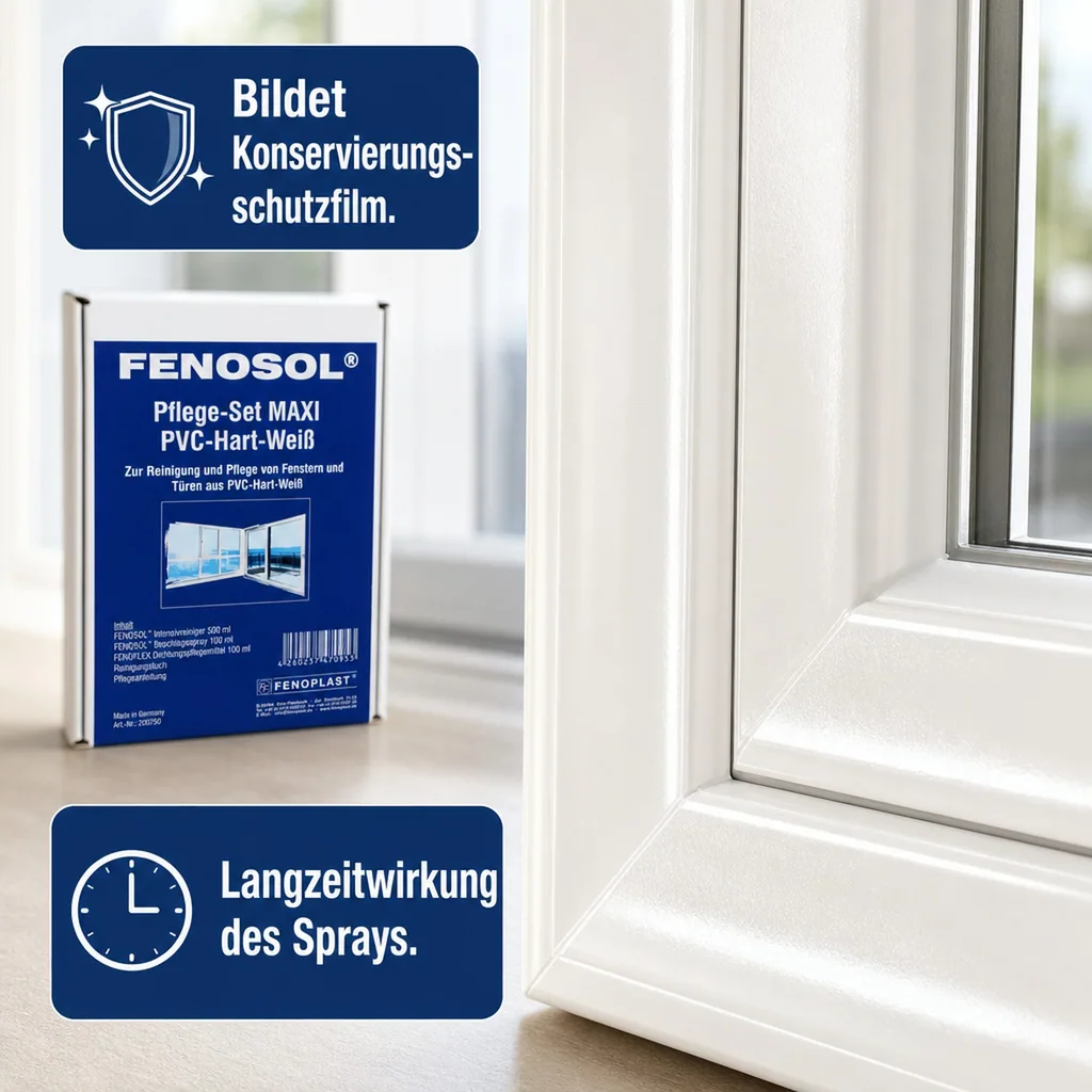 FENOPLAST Fenosol Pflege-Set PVC-Hart-weiß MAXI