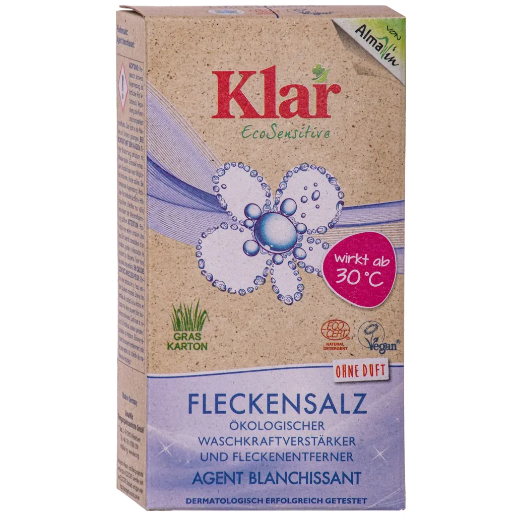 KLAR Fleckensalz & Bleichmittel in verschiedenen Größengebinden