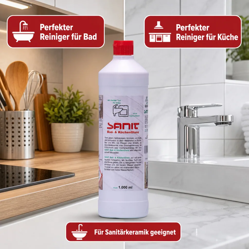 SANIT Bad- & Küchenglanz 1 Liter