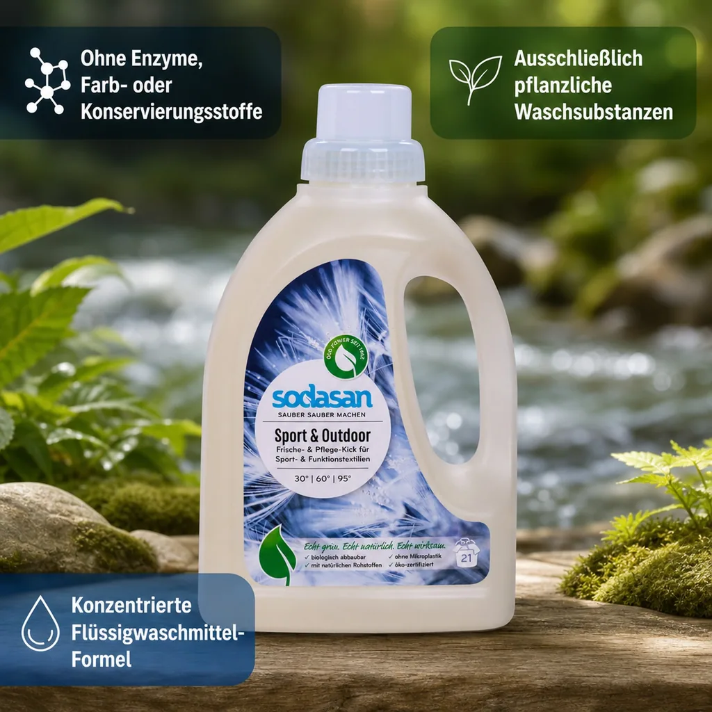 SODASAN Sport & Outdoor 750 ml Flüssigwaschmittel