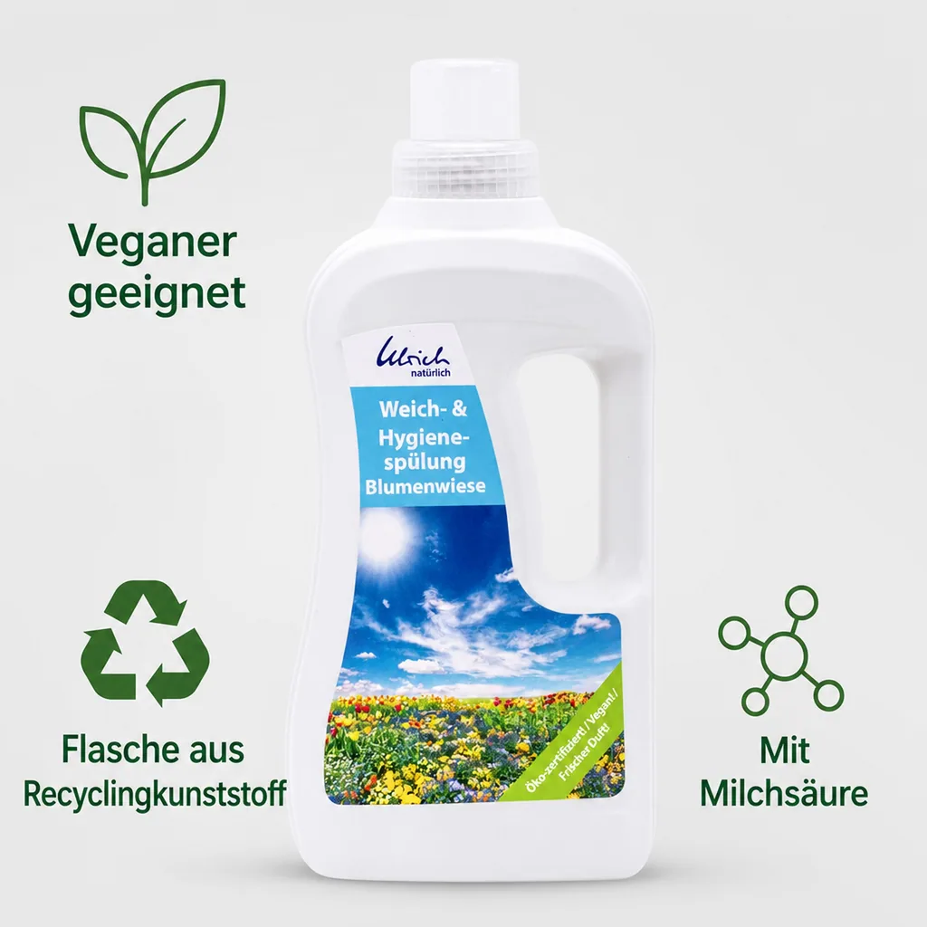 ULRICH natürlich Weich und Hygienespülung 1 Liter Blumenwiese