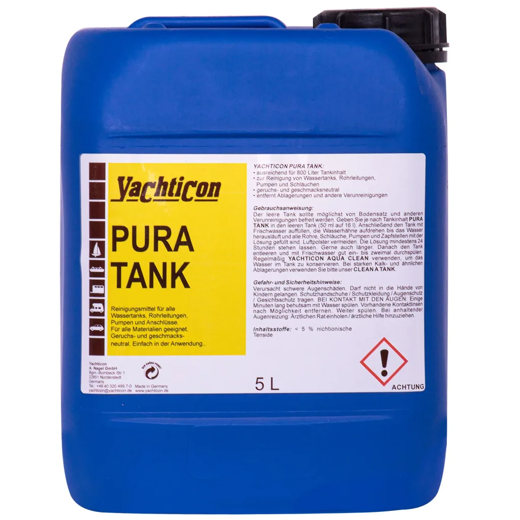YACHTICON Pura Tank ohne Chlor Trinkwasserreiniger in verschiedenen Größengebinden