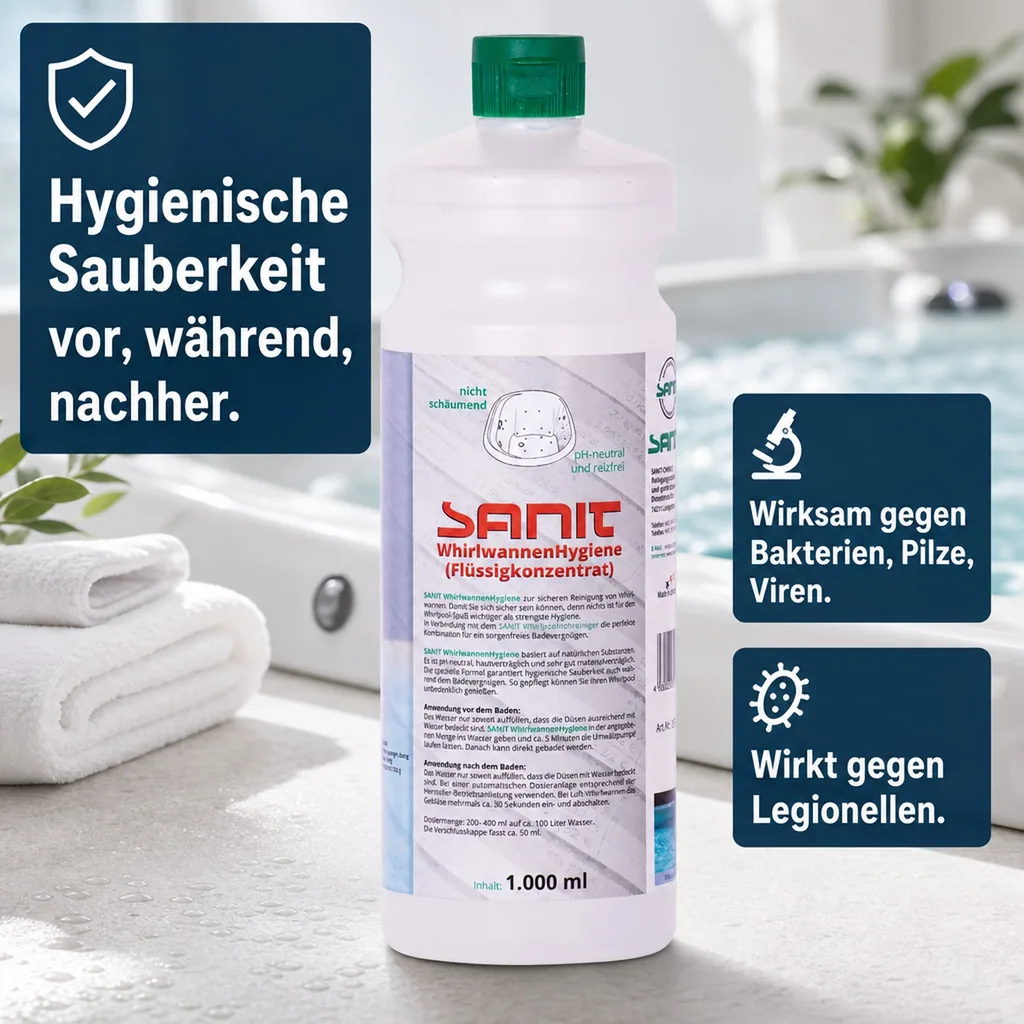 SANIT WhirlwannenHygiene 1000 ml Flüssigkeitskonzentrat