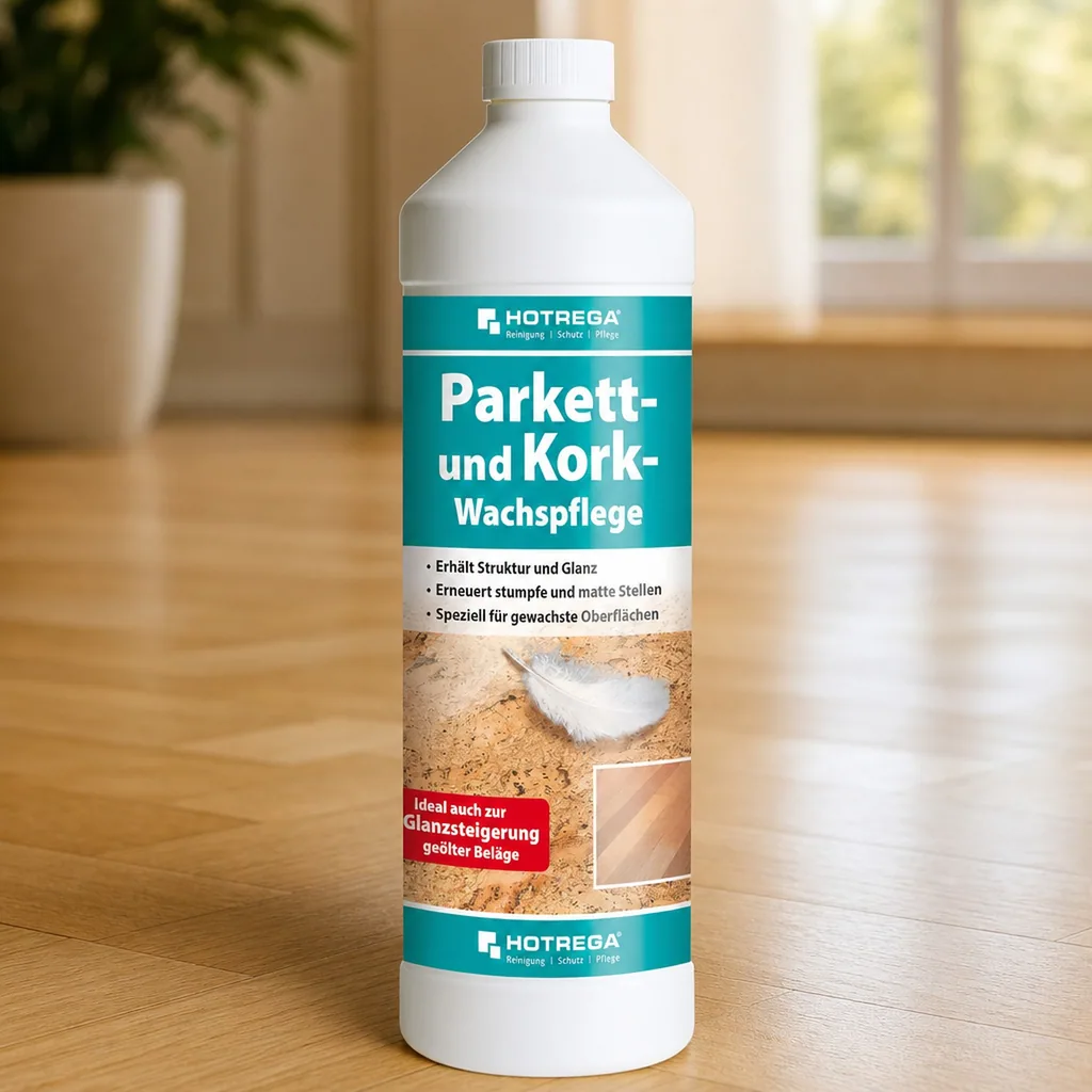 HOTREGA Parkett- und Kork Wachspflege 1 Liter Konzentrat