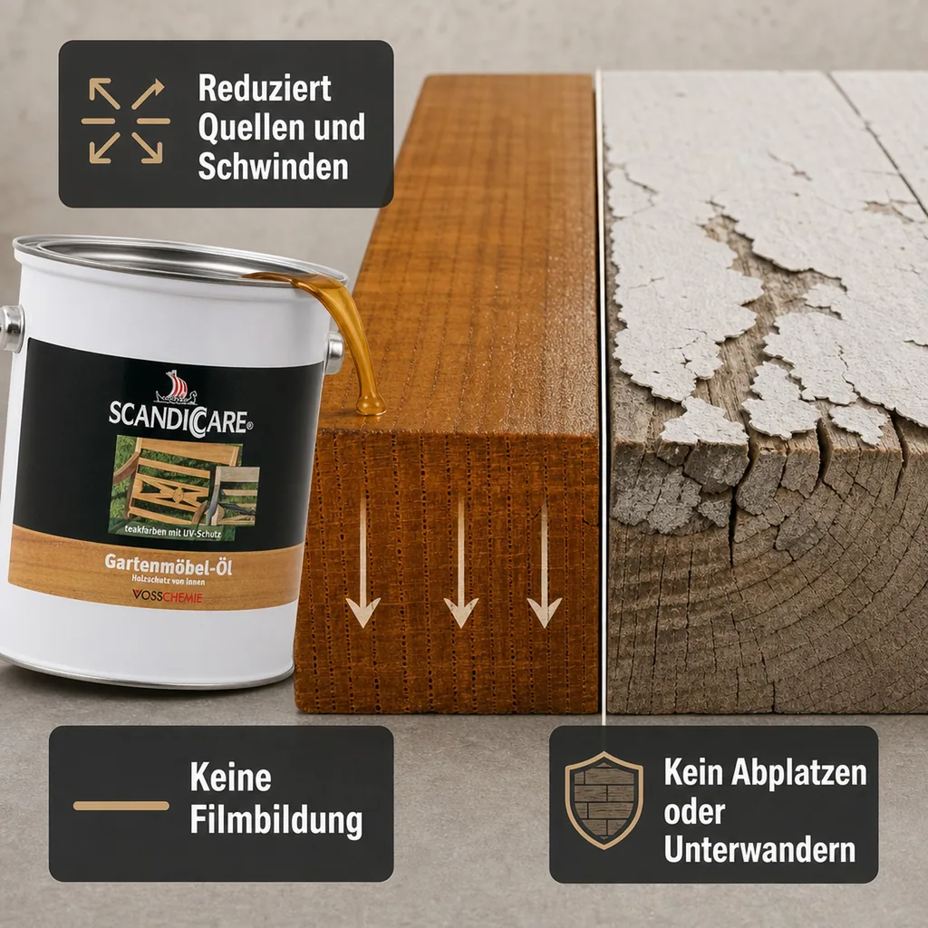 SC SCANDICCARE Gartenmöbelöl 3 Liter mit UV-Schutz