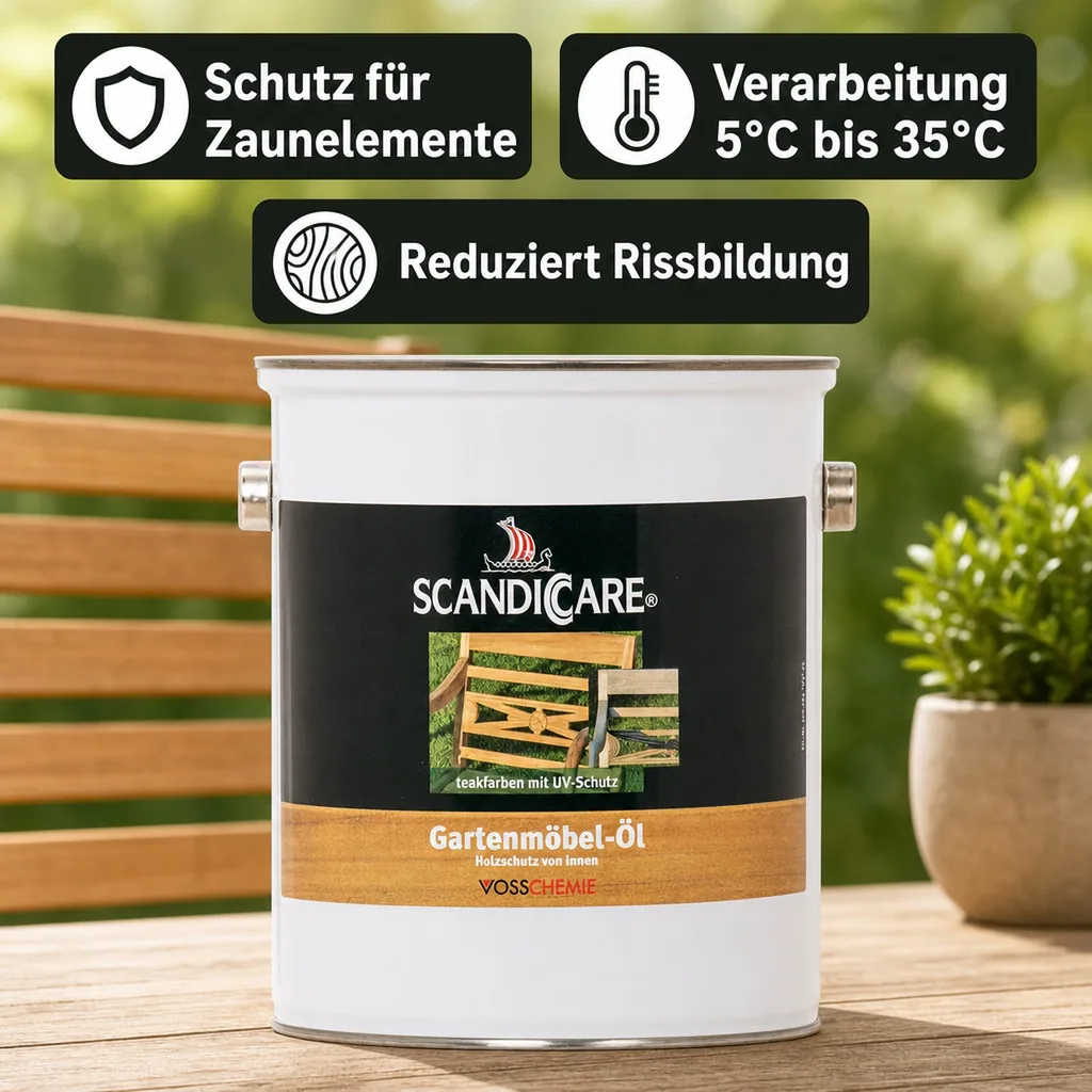 SC SCANDICCARE Gartenmöbelöl 3 Liter mit UV-Schutz